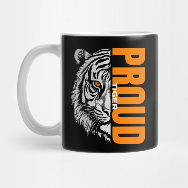 Majestic Proud Tiger - Unique Wildlife Inspired Print by SergioArt